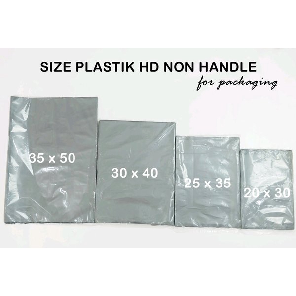 [PER 10 LEMBAR] || 35 x 50 cm || Plastik Packing Olshop HD Tanpa / NON Plong Warna Silver