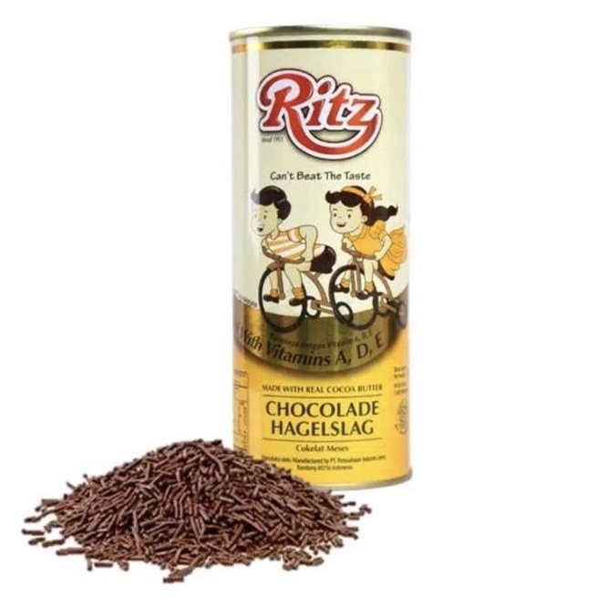 

Coklat Meses Ritz 300 gram Cokelat Mesis Ritz Chocolade Hagelslag Kaleng 300g Ritz Chocolate Sprinkle