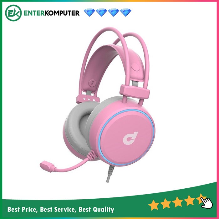 DBE GM190 7.1 Pink Edition Virtual Surround Gaming Headphone