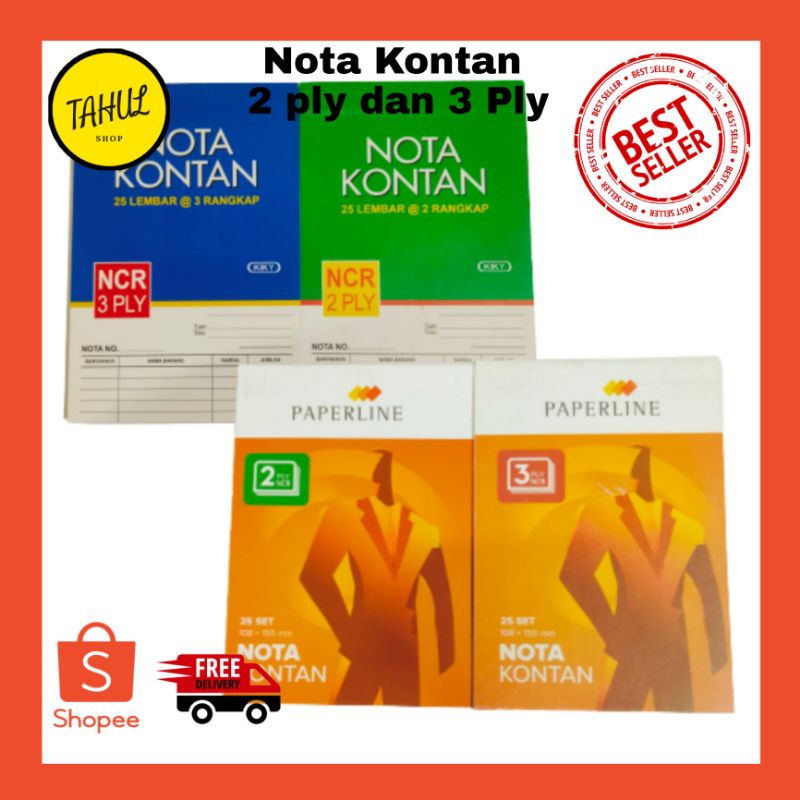 

Nota Kontan Kecil 3 Ply / Nota Paperline Kecil 3 Ply / Nota Kontan Kecil Kiky 3 ply