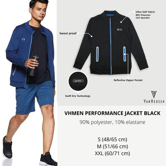Jaket Pria Murah Van Hausen Performance Black Lowienjan24