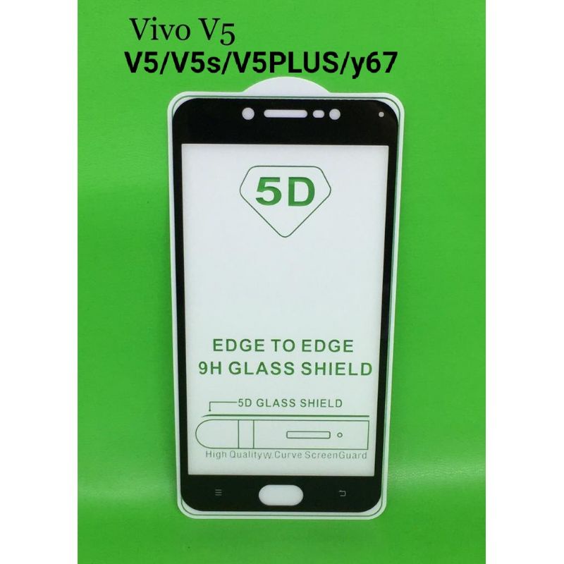 tempered glass full lapis hitam type HP Vivo V5/V5S/Y67/V5 lite