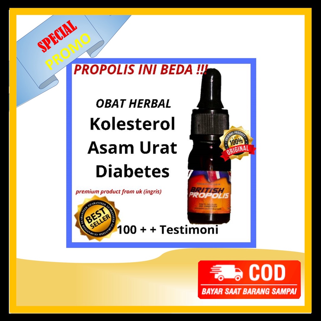 

[BEST SELLER] PROPOLIS PREMIUM AMPUH KOLESTEROL, DIABETES DAN ASAM URAT