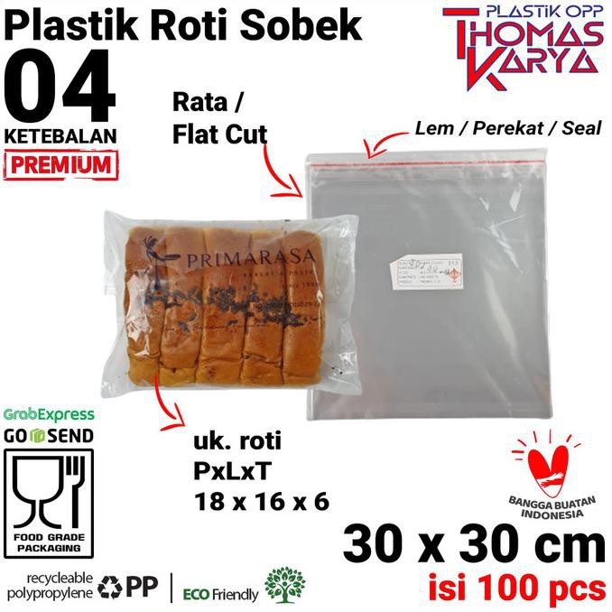 

Ready Stock] 30X30 Cm Plastik Opp Tebal (Lem) | Plastik Roti Sobek | Plastik Bakery