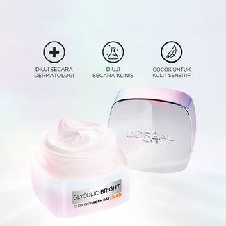 L'OREAL GLYCOLIC - BRIGHT Glowing Cream Day Spf 17