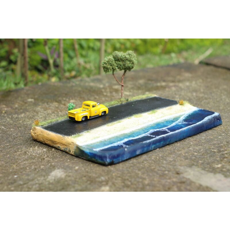 Diorama Diecast Hotwheels Pantai Dan Jalan 1