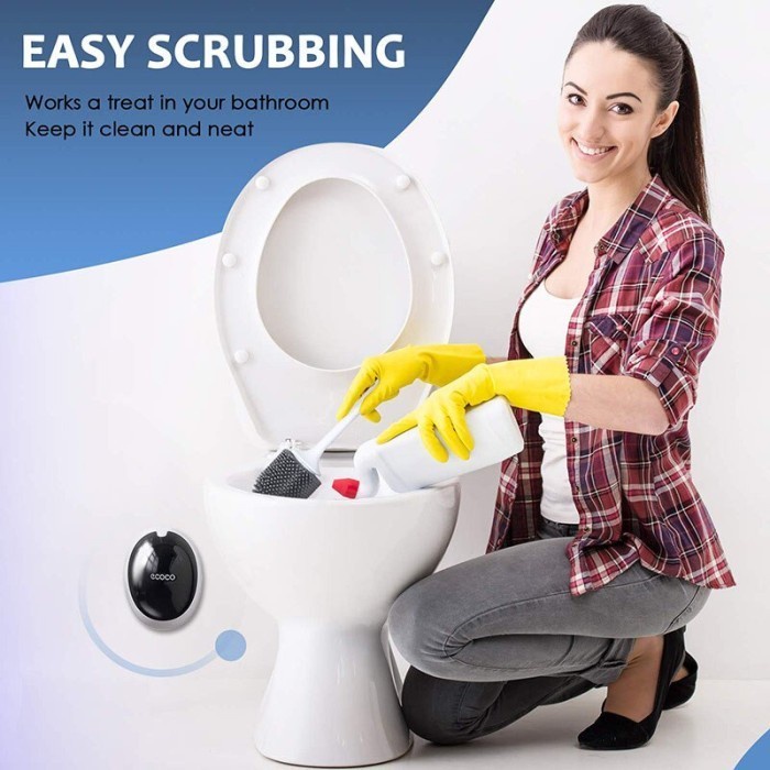 [CEV] Ecoco Silicone Toilet Brush Wall-mounted WC Cleaning Tools E2023