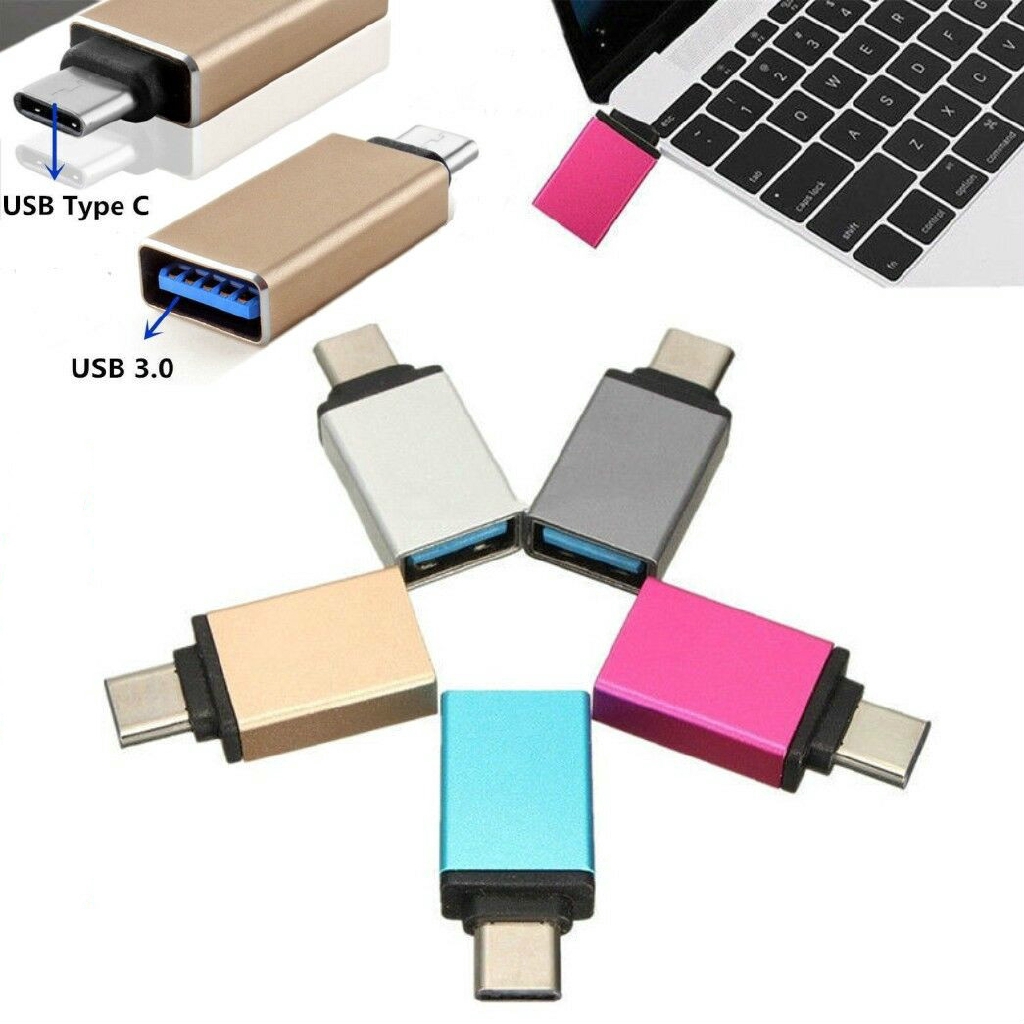 Adapter Converter USB 3.0 Female to USB 3.1 Tipe C OTG Bahan Aluminium