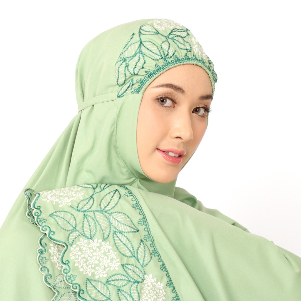 Mukena Dewasa Azalea New Renda Bordir Jumbo