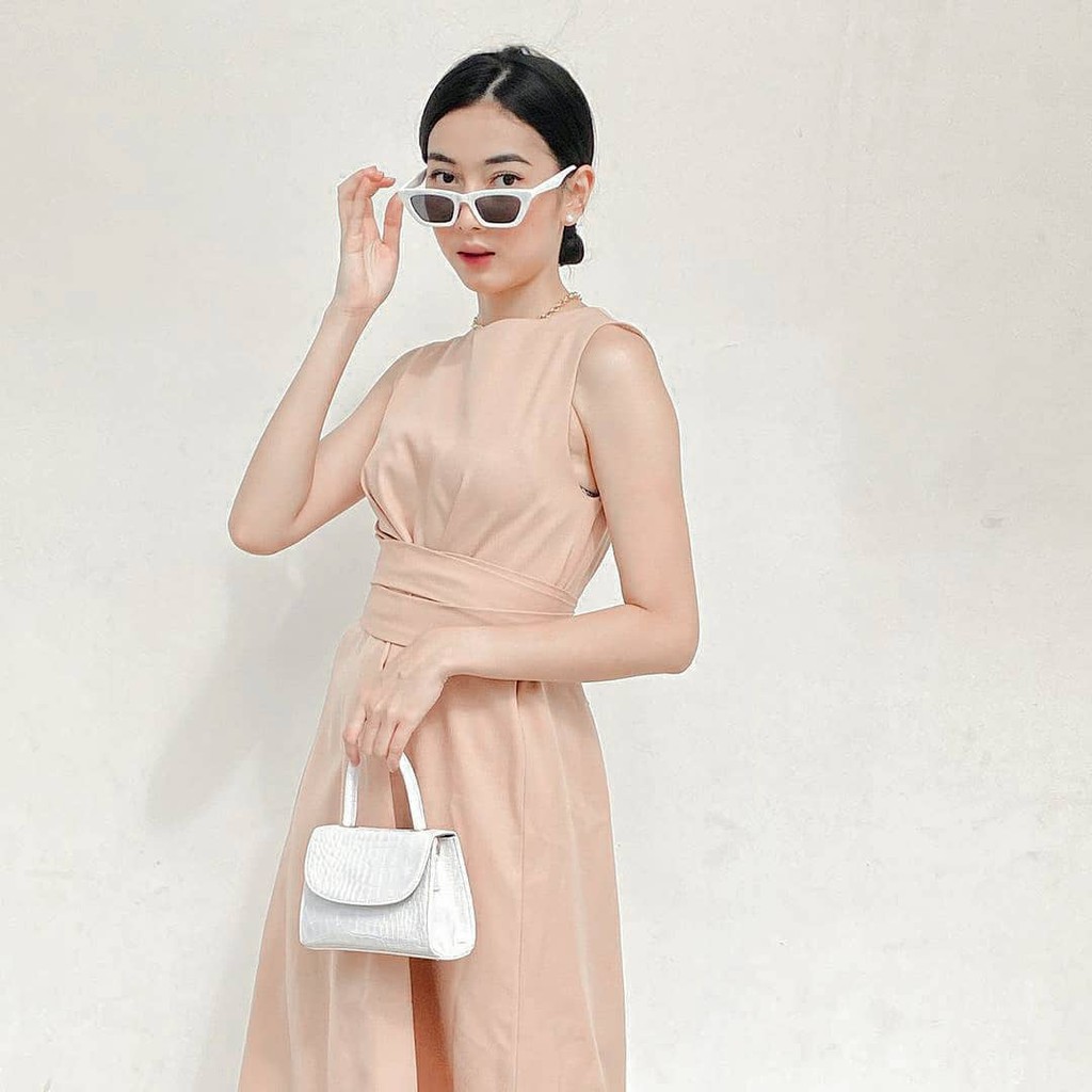 Mizu Bag White / Tas Mini Premium Tas Korea Putih Polos-3
