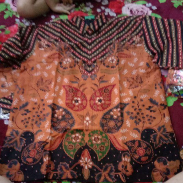 Batik Solo Parang Lindu Sogan Kemeja Pria Katun Halus Sragenan Full Furing