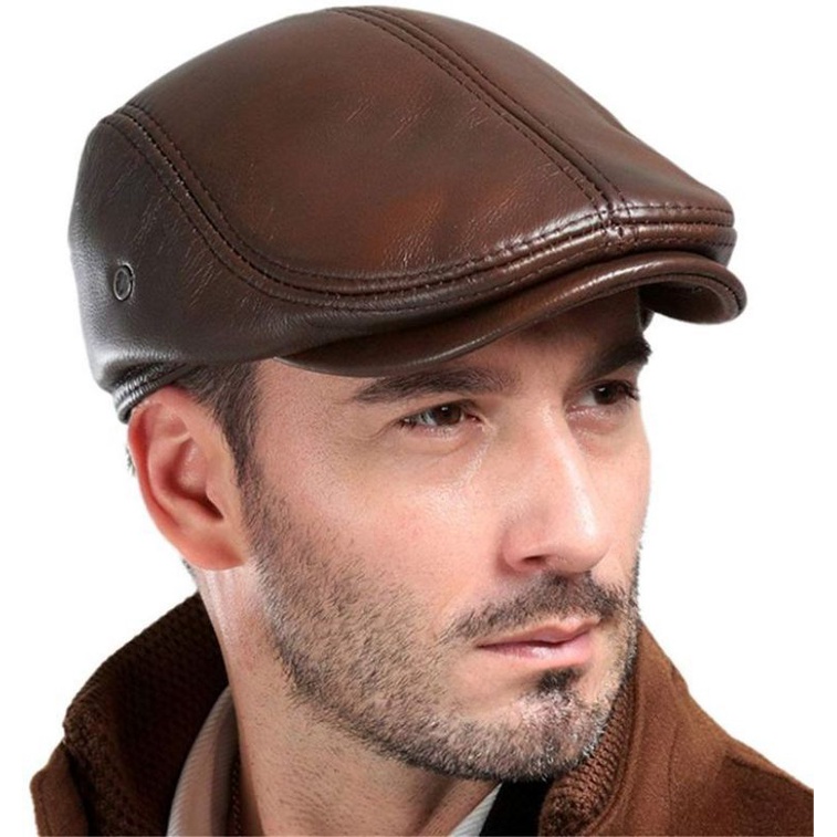 Topi Pet Kulit Asli Garut Pria Original