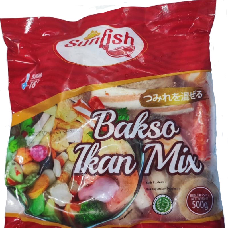 

Sunfish bakso ikan mix 500gram