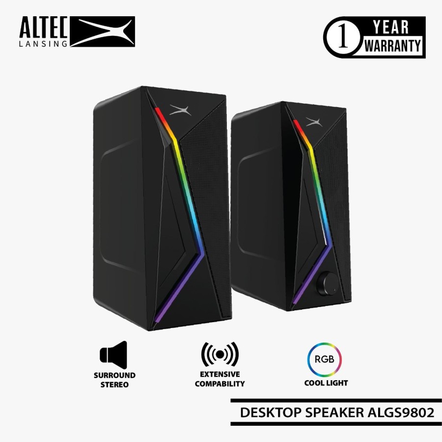 Speaker Dual Multimedia Altec Lansing ALGS9802 RGB