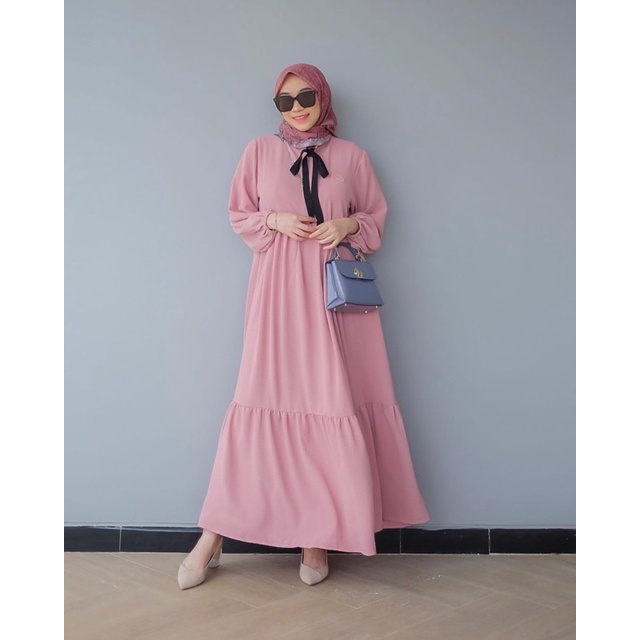 (MSB) GAMIS RULANA RUFFLE DAILY BUSUI DRESS WOLFIS