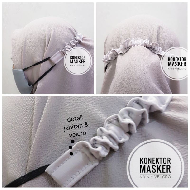 Konektor masker headloop I Tali masker kain premium