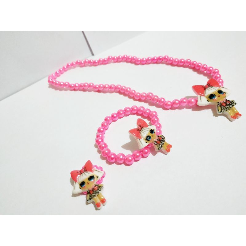 CPM01 Kalung Gelang Cincin Plastik Mix LOL Surprise