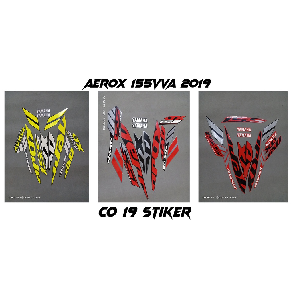 Stiker striping & lis sticker motor aerox 155 vva 2019 full body