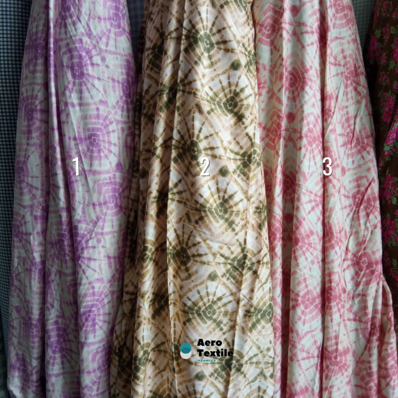 Kain Rayon Twill Motif Abstrak / Rayon Twill Motif / Kain Rayon / Kain Motif /  Kain Abstrak