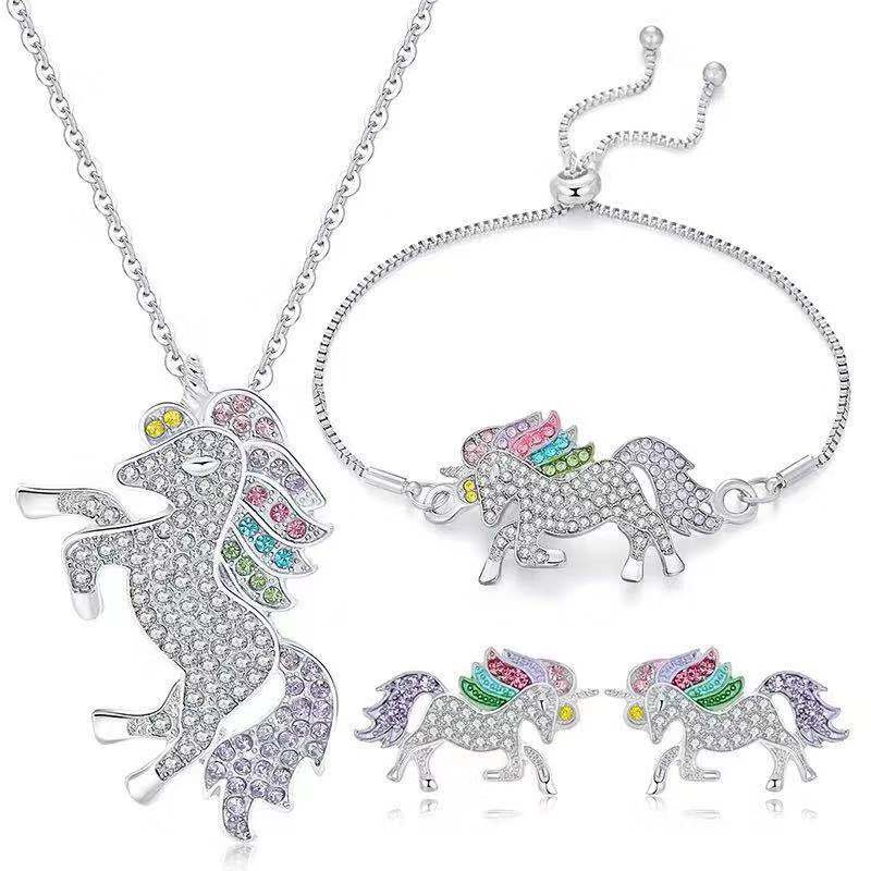 (COD)Kalung Unicorn Klavikula Kalung Kalung Wanita Kecil Segar Dan Unik Lucu/Gelang/Cincin/Anting