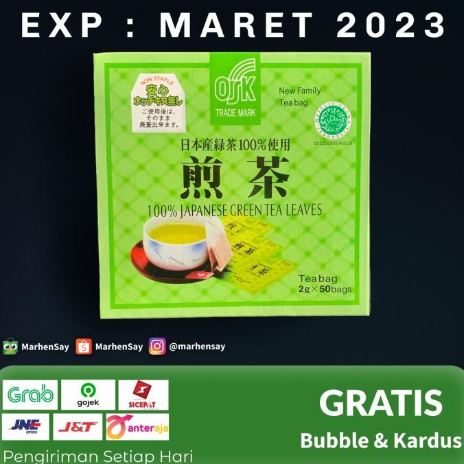 

(BISA COD) teh hijau green tea jepang osk japanese greentea halal cocok utk diet BERMUTU Kode 654