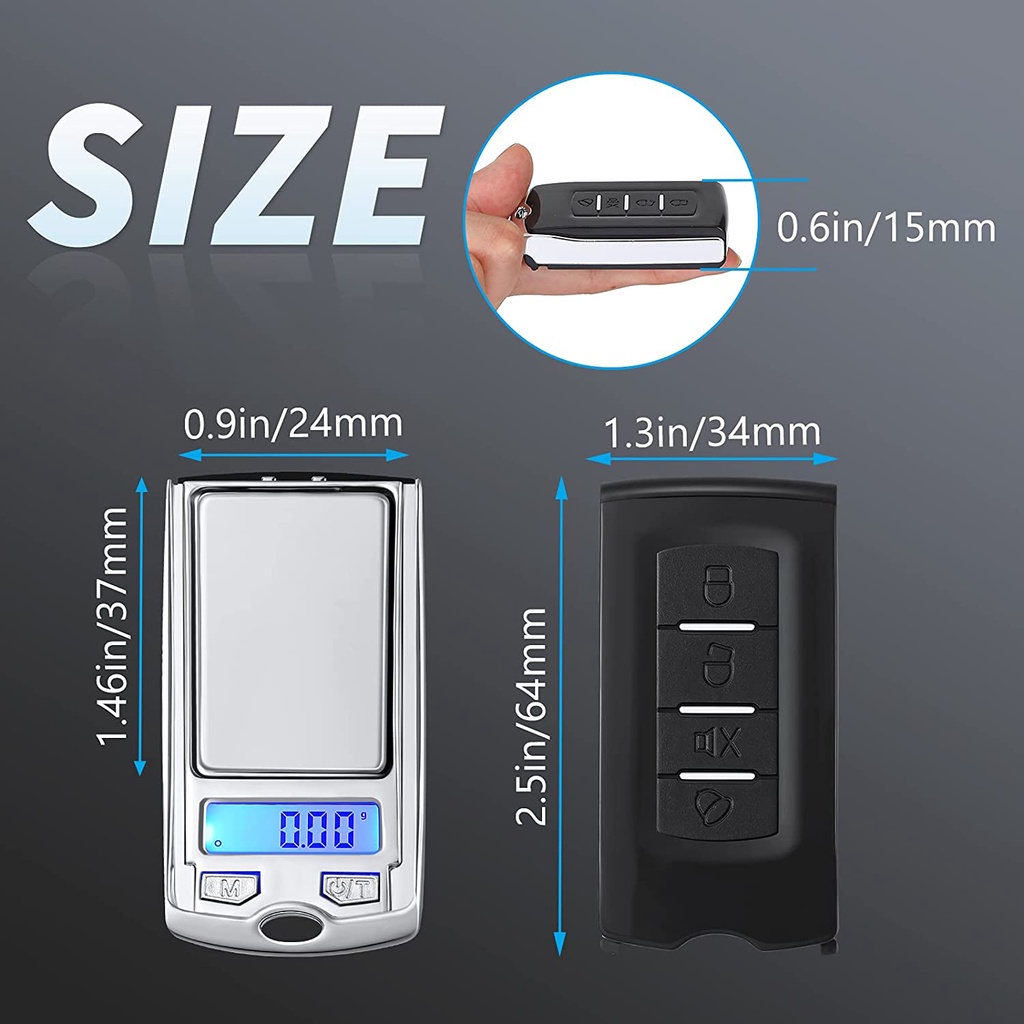 Berat Timbangan Saku Elektronik Sensitivitas Tinggi Pocket High Kalung 1PC Portabel Berat Cincin Digital Scale Presisi Perhiasan Mini Digital Weight Alat Balance Scale