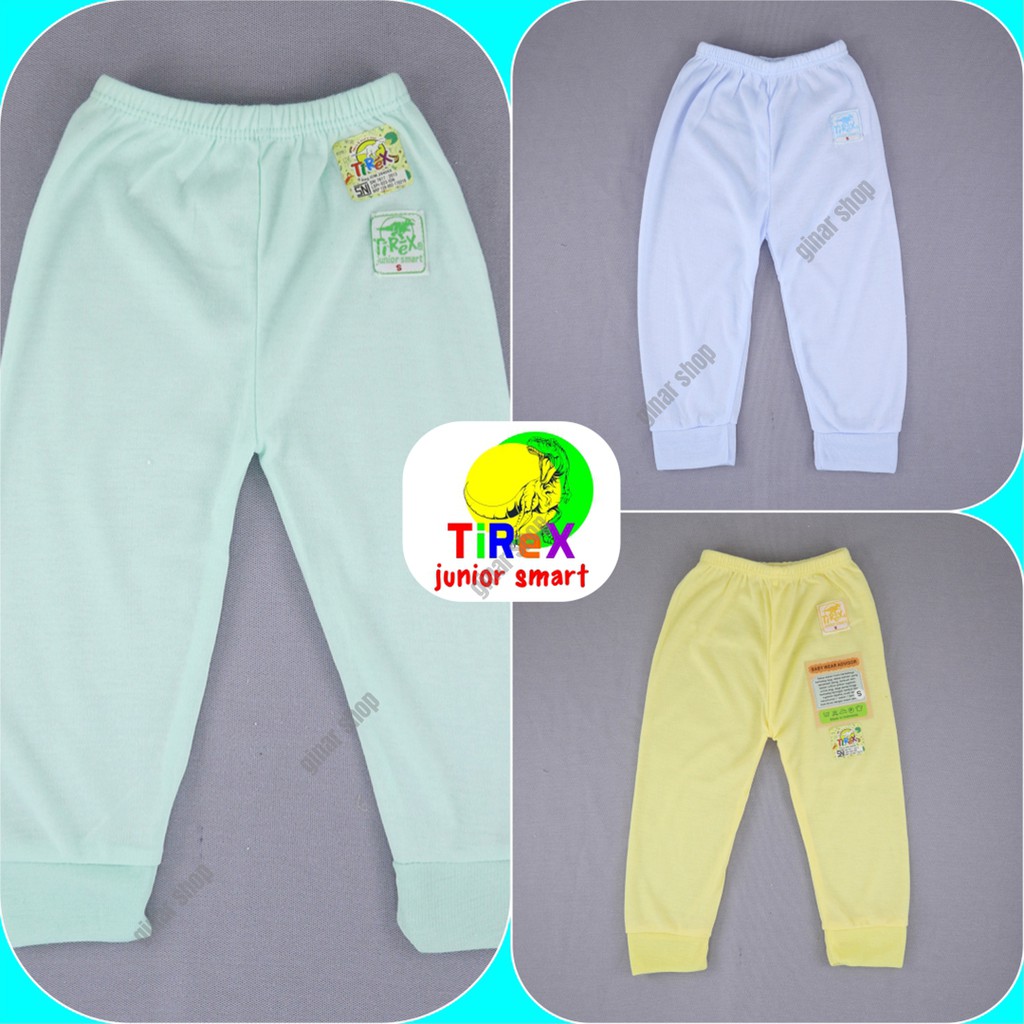 (Lusin) Celana Panjang Bayi Baby Lusinan NewBorn Baru Lahir Laki Laki Perempuan Tirex SNI 12pcs