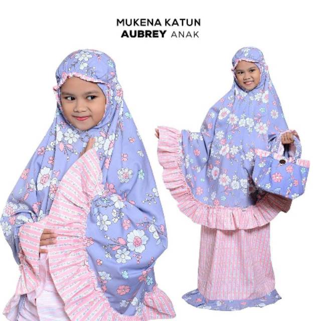 FREE ONGKIR MUKENA ANAK KATUN AUBREY TAS KEPANG / GROSIR SUPPLIER AGEN RESELLER TASIK MURAH TERLARIS