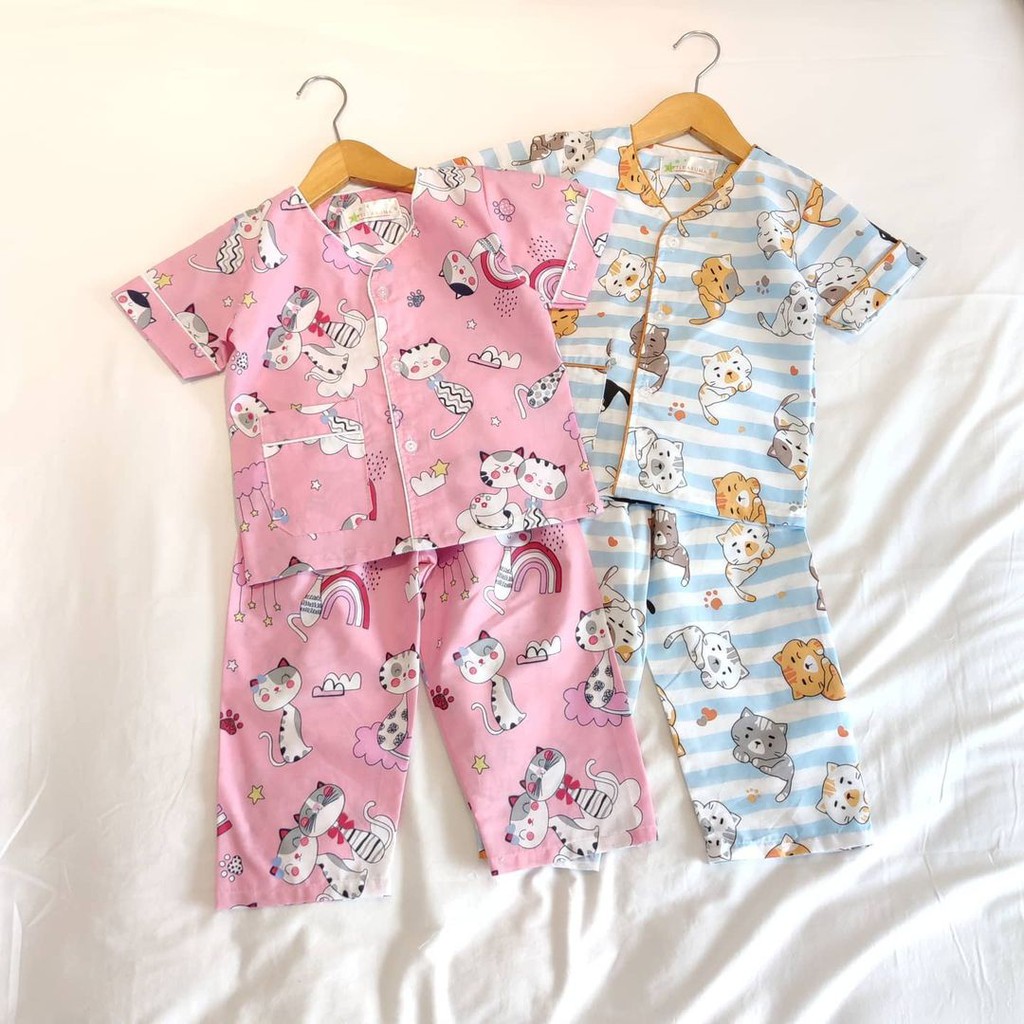 Afsheenastore Baju Tidur Anak Piyama Gemes Little Aruma / Ready Size S