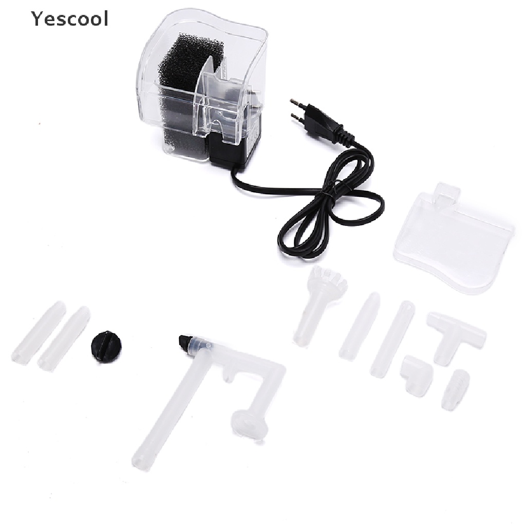 Yescool New Waterfall Hang On External Oxygen Pump Water Filter F Aquarium Fish Tank .