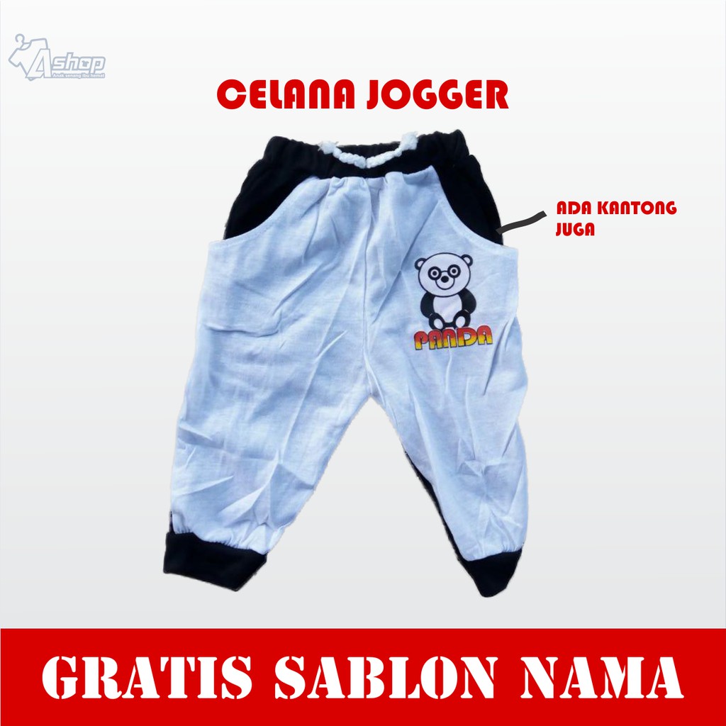 Baju anak Setelan Panda Dengan celana Jogger