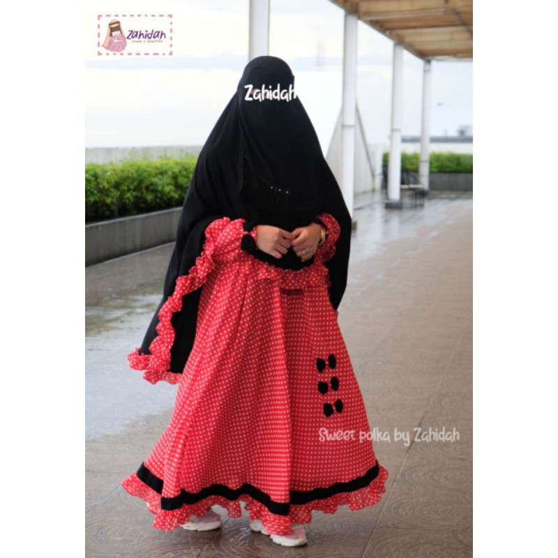 titi.id Gamis Sweet Polka terbaru zahidah