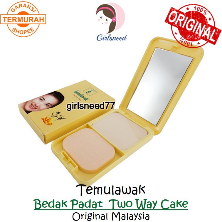 BEDAK PADAT TEMULAWAK Two Way Cake / TWC TEMULAWAK