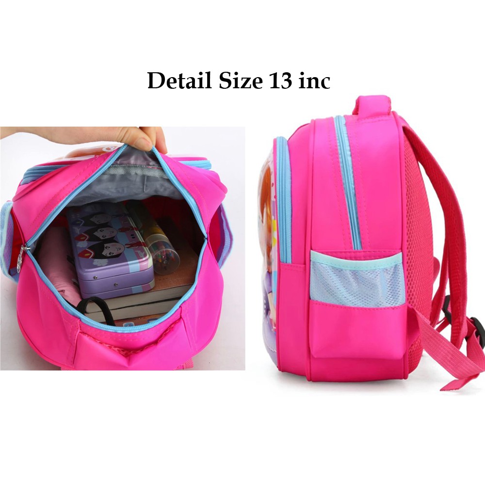 Tas Sekolah SD Ransel Anak Perempuan Karakter Timbul Tas Anak Import 3D Emboss Waterproof