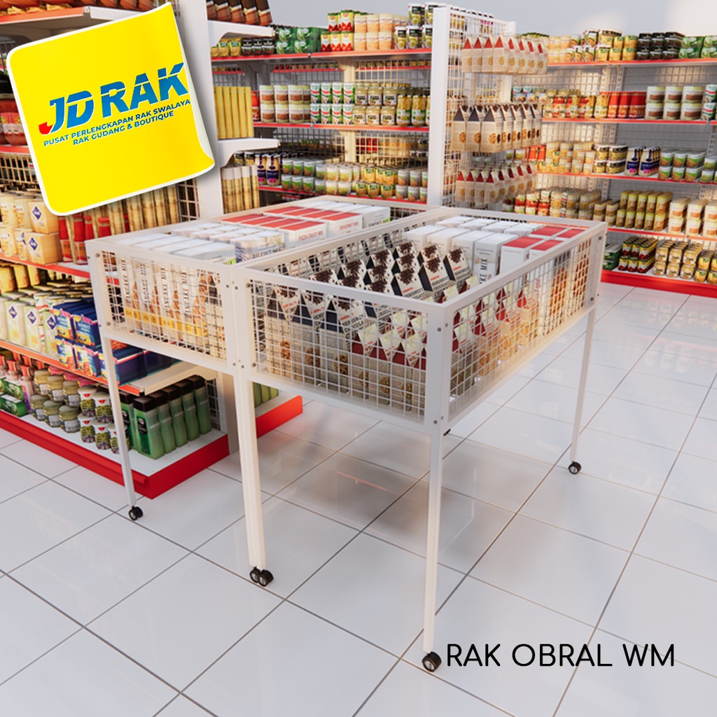 Jual Rak Obral Wiremesh X X Cm Box Wagon Keranjang Serbaguna Murah Shopee Indonesia