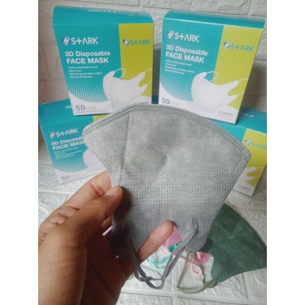 (MURAH) MASKER DUCBILL C CARE WARNA/Ducbil Warna STARK/Warna Fask Warna ALKINDO/25PCS/50PCS