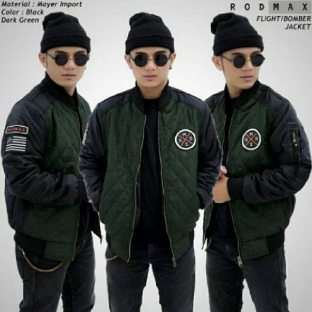 Jaket Bomber Mondy Hijau Army