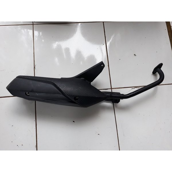 knalpot fino 125 standar  second original bawaan motor