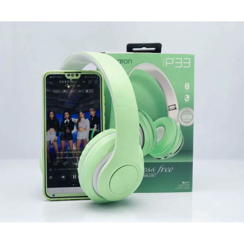 Inpods Macaron P33 Bluetooth Bando / Headset Bluetooth Bando Macaron P33 / Wireless Headphone Bando