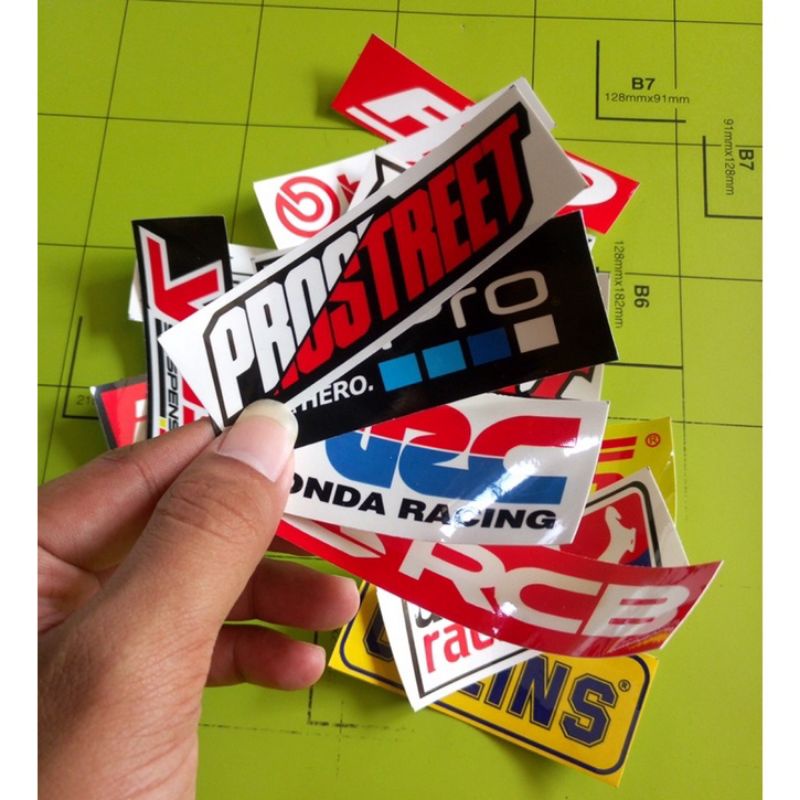 Stiker motor sponsor racing (bijian) - RCB GoPro Honda Gank