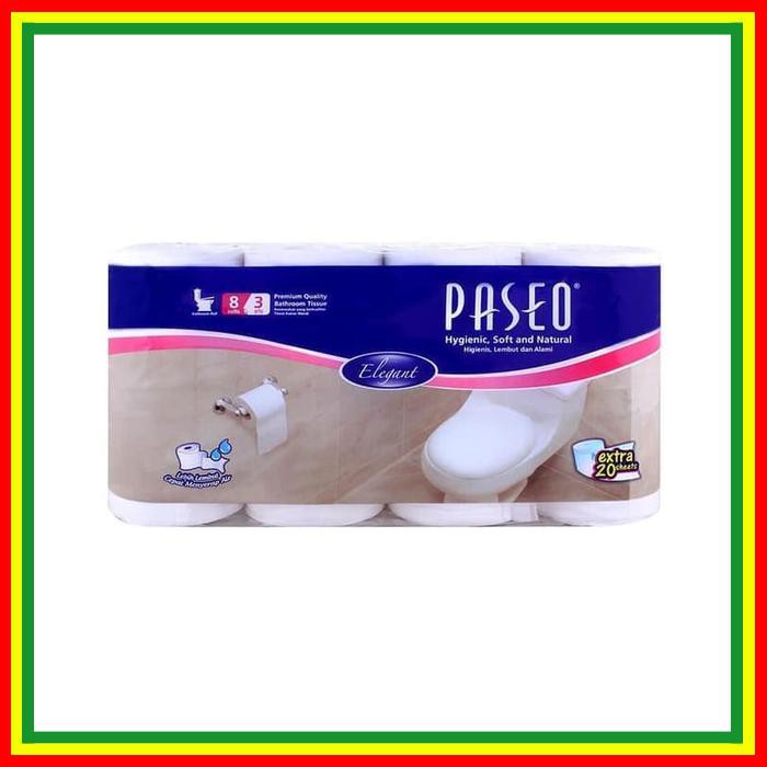 Tissue Paseo Toilet Elegant Roll / Tissue Wc 8 Roll
