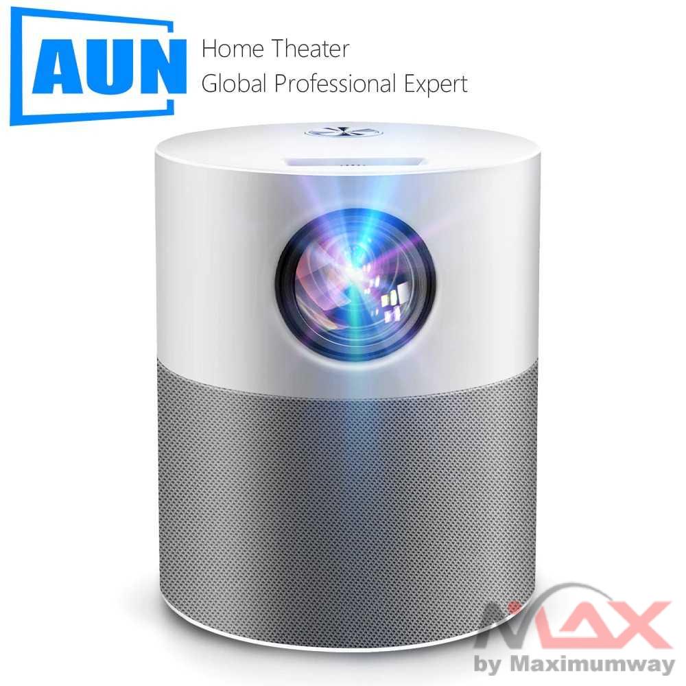 AUN Proyektor Bioskop Rumah Built-in Android 9.0  Layar Bisa 3meter Smart android TV Portable Projector Android 9.0 1080P 4000 lumens ET40S Home Entertainment Projector Office Projector Presentation Profesional Smart TV