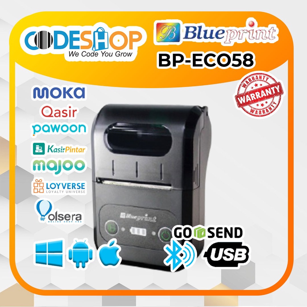 Printer Kasir Blueprint BP ECO 58 Usb Bluetooth