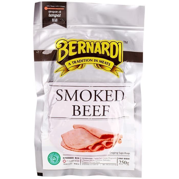 

Daging Asap - Bernardi Smoke Beef Bulat 250Gr 100% Halal,Bernardi Daging Asap 250Gr