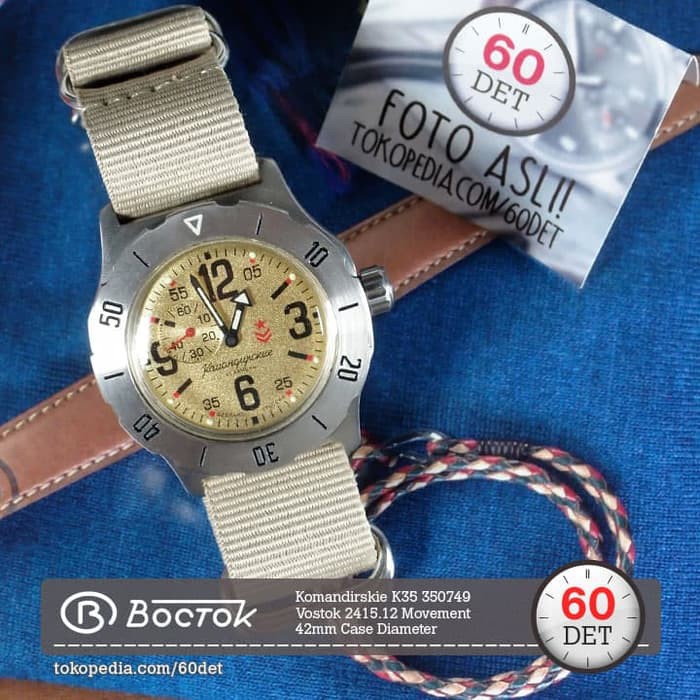 Jam Tangan Vostok Komandirskie Military  K35 350749 Automatic