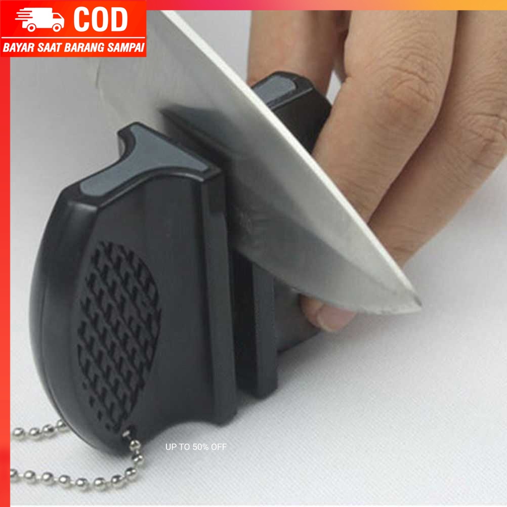 (100% BARANG ORI) ONEUP Pengasah Pisau Mini Portable Knife Sharpener - MDQ001