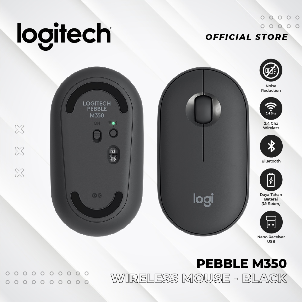 Logitech Pebble Wireless Bluetooth Mouse M350