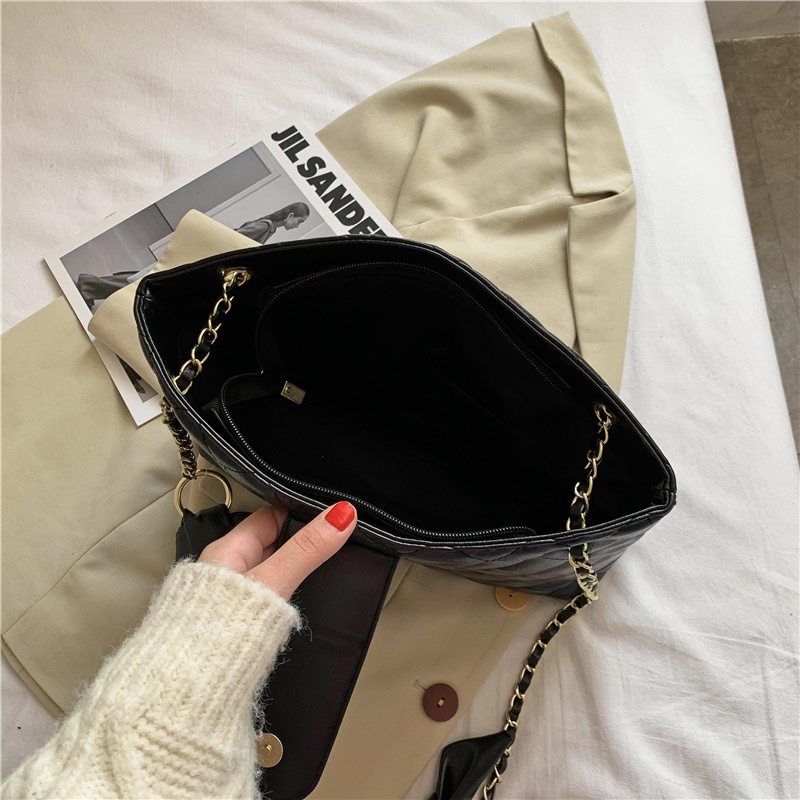 CR 7597 RISCE TAS TOTE BLACK KULIT IMPORT WANITA CEWEK PEREMPUAN JAKARTA BATAM