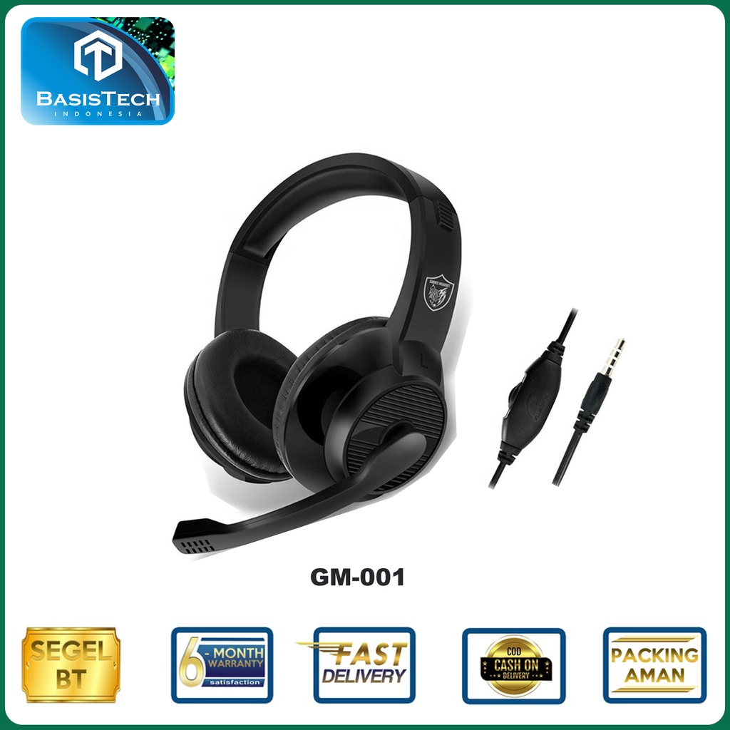 HEADSET GAMING HIGH DEFINITION GM-001 PGM-002 HEADPHONE GAMING SUPER QUALITY