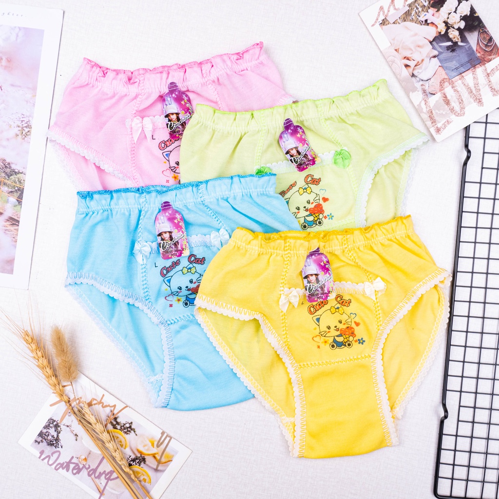 IL - CELANA DALAM ANAK BABY CEWEK RENDA STIKER PRINCESS | CD ANAK CEWEK KANTONG DEPAN BANYAK MOTIF | UNDIES ANAK CENDANA &amp; GHR